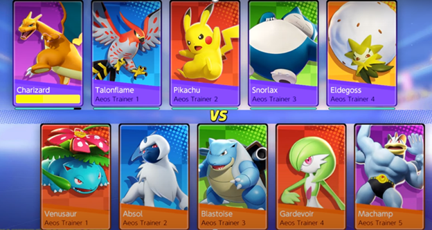 Pokemon Unite Character Selection Screen!